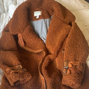 Sherpa bomber jacket